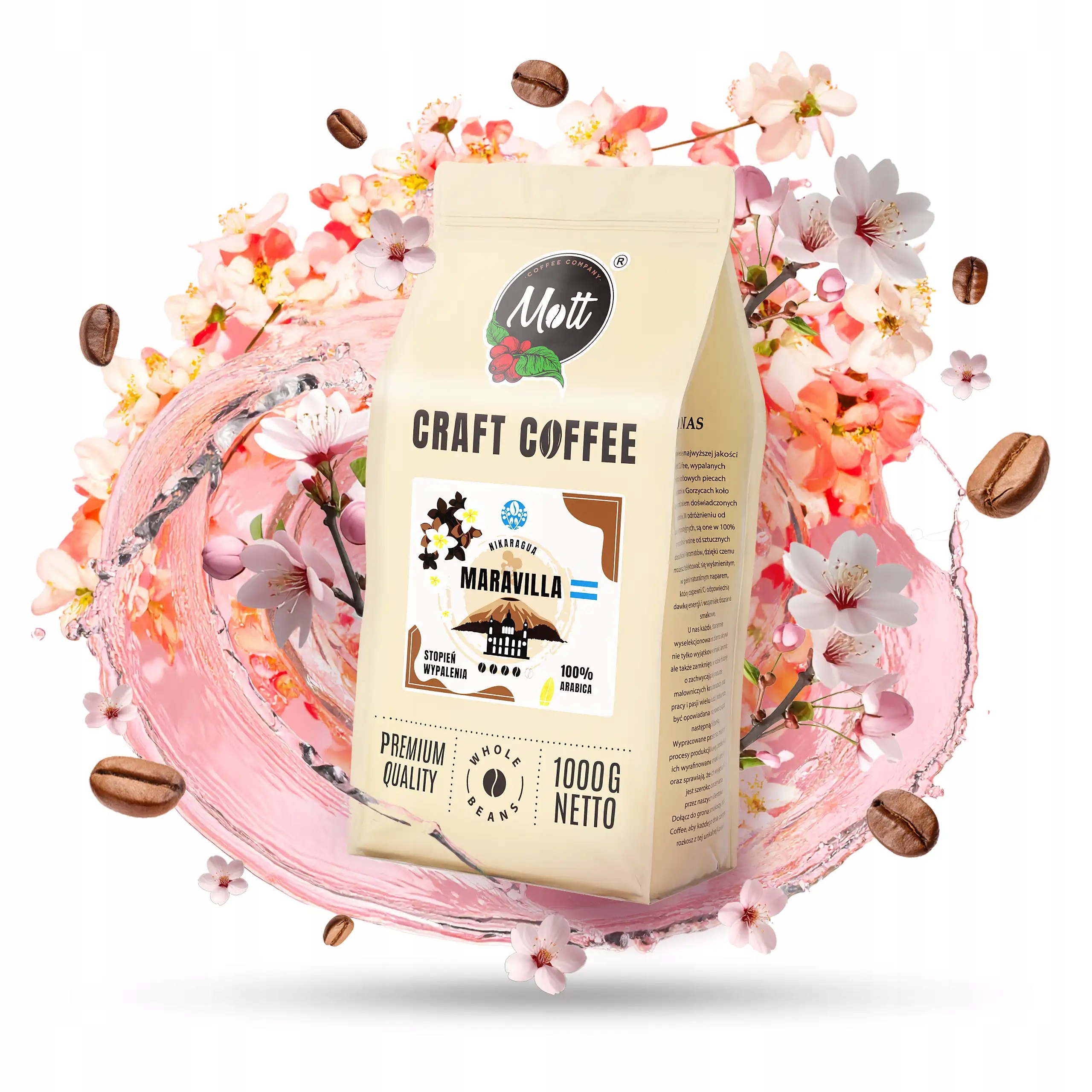 Levně Káva Zrnková 1 kg Maravilla 100% Arabica Čerstvá Aromatická Bez Hořčin