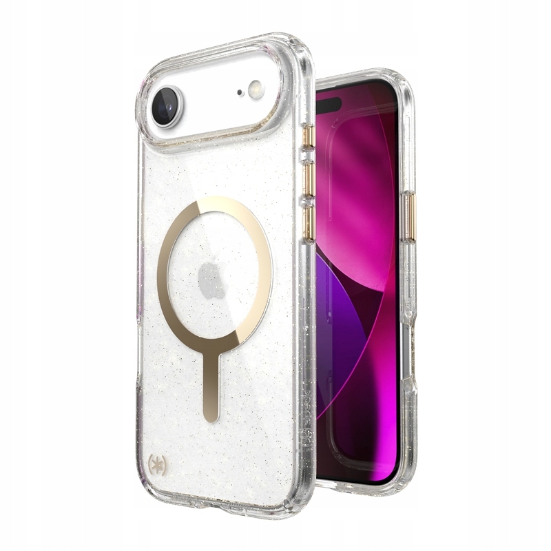 Speck Presidio Lux MagSafe Pouzdro pro iPhone Air (třpytivý zlatý metalický)