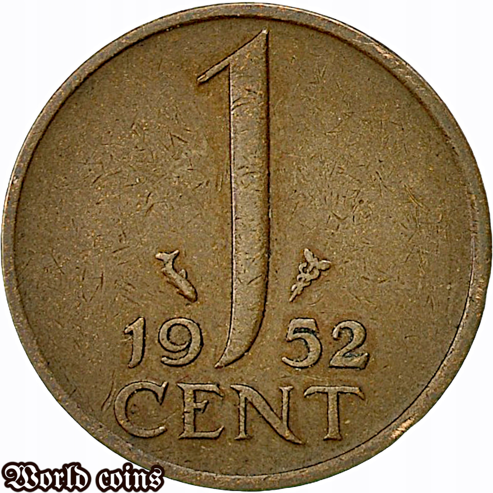 1 CENT 1952 HOLANDIA