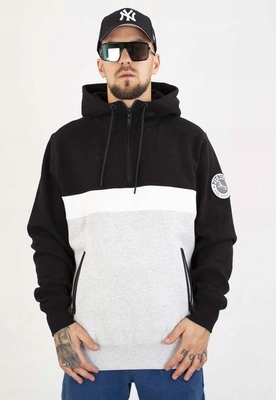 Mikina Gibson Pit S Kapucí černá, šedá, melírovaná