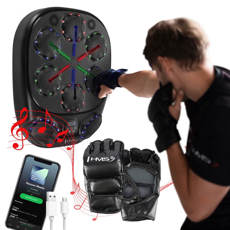 Elektronický tréninkový terč rukavice Hms TB10 černý