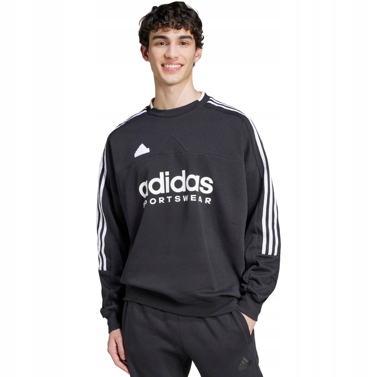 Pánská mikina adidas House of Tiro Fleece černobílá IW0172 S