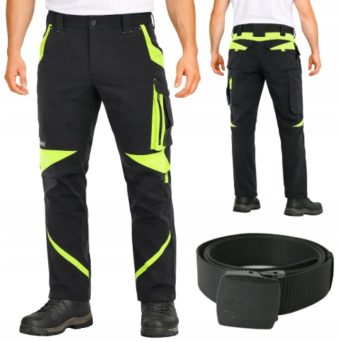 Elastické pracovní kalhoty do pasu Stretch spandex Bozp, elastické, 60