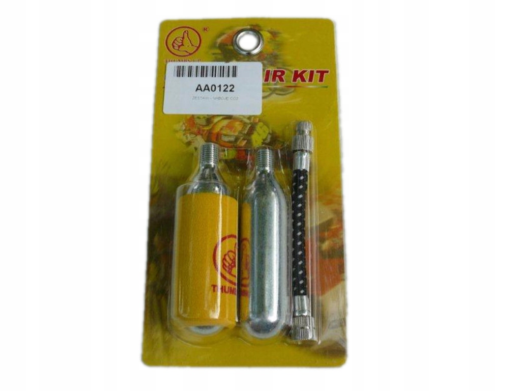 

Nabój CO2 do pompowania kół z wężykiem 2x16 gram.