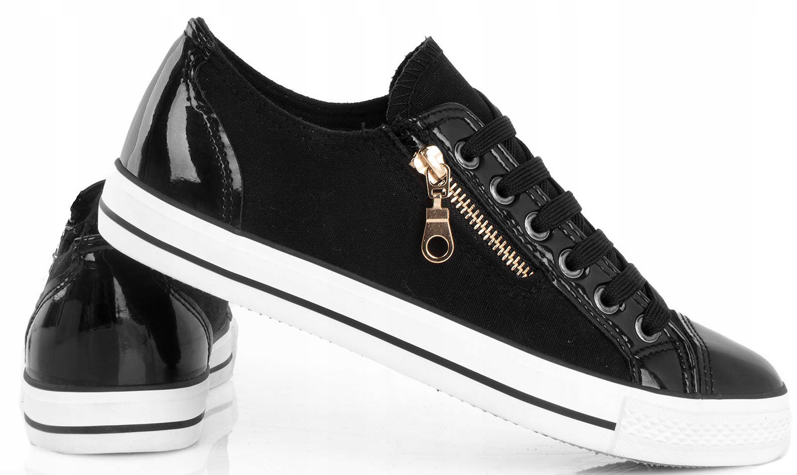 

6424 Czarne Trampki Tenisówki Męskie 40