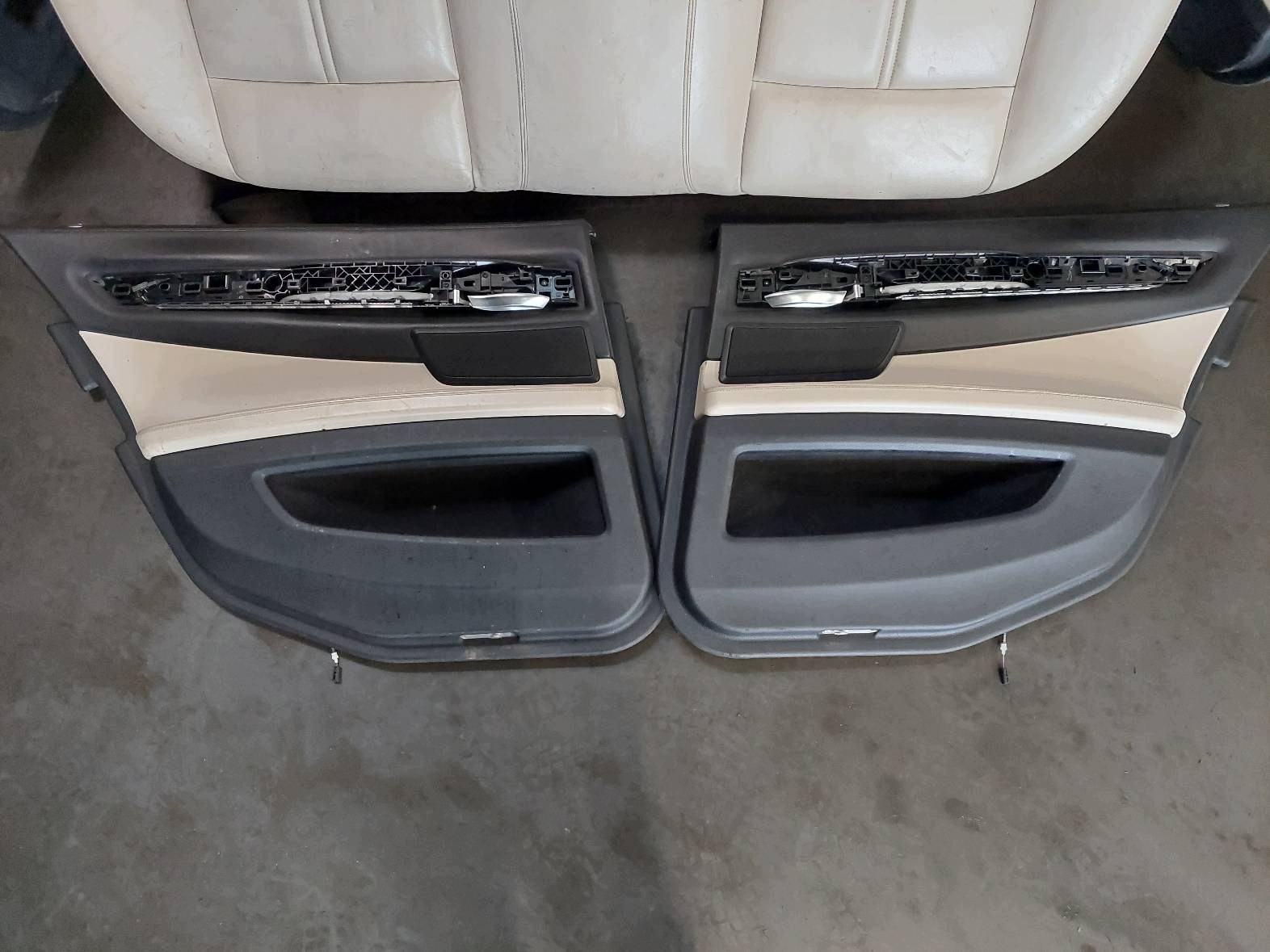 seats KOMPLET left right seat rear part + side BMW F01 730D