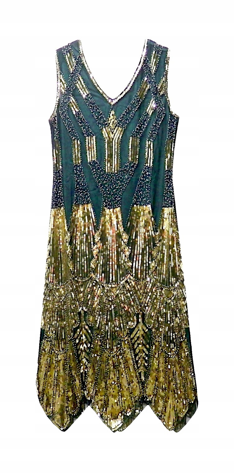 Šaty Večerní Párty Flitry Korálky vel. L