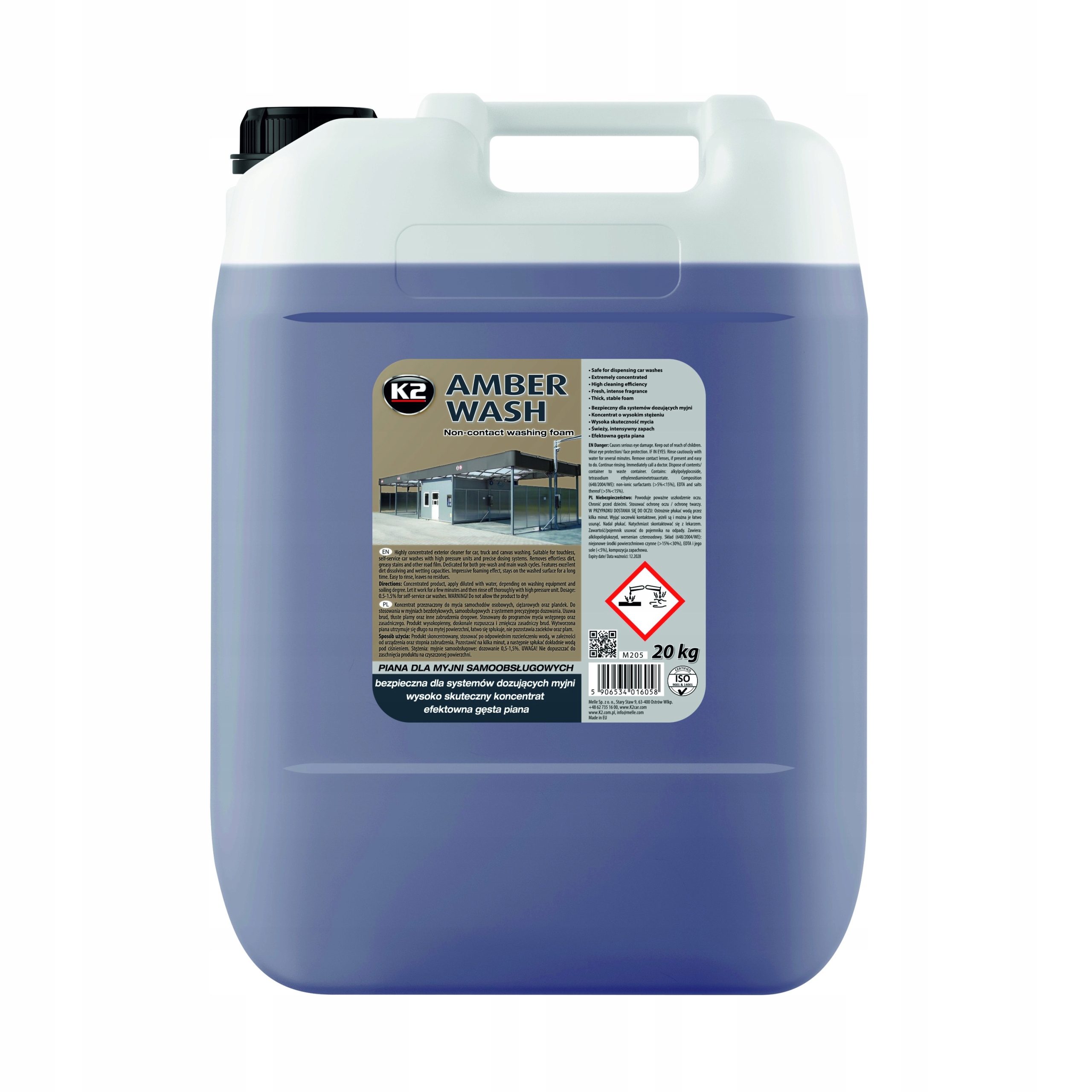 K2 AMBER WASH SZAMPON DLA MYJNI 20KG
