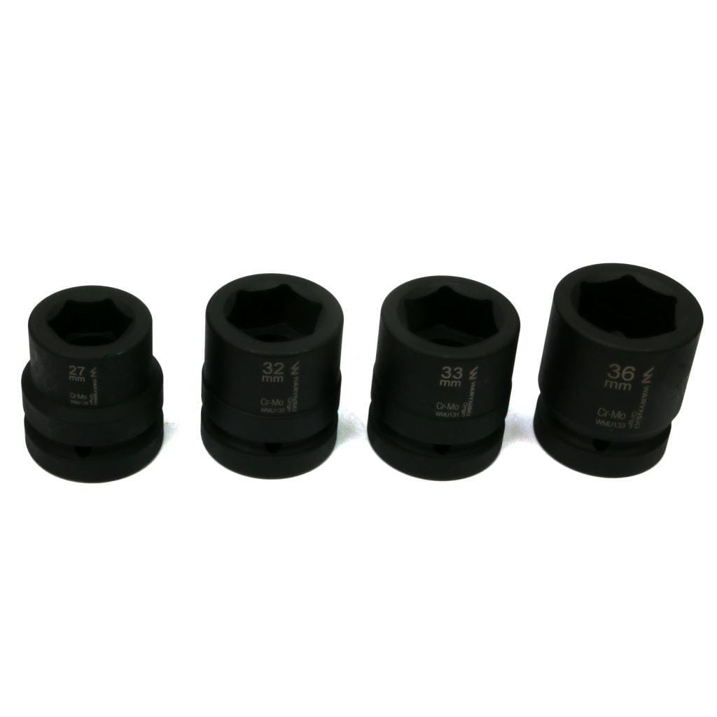 Sada nástrčiek 1" 4 ks 27. 32. 33. 36 mm z CrMo ocele Din 3129