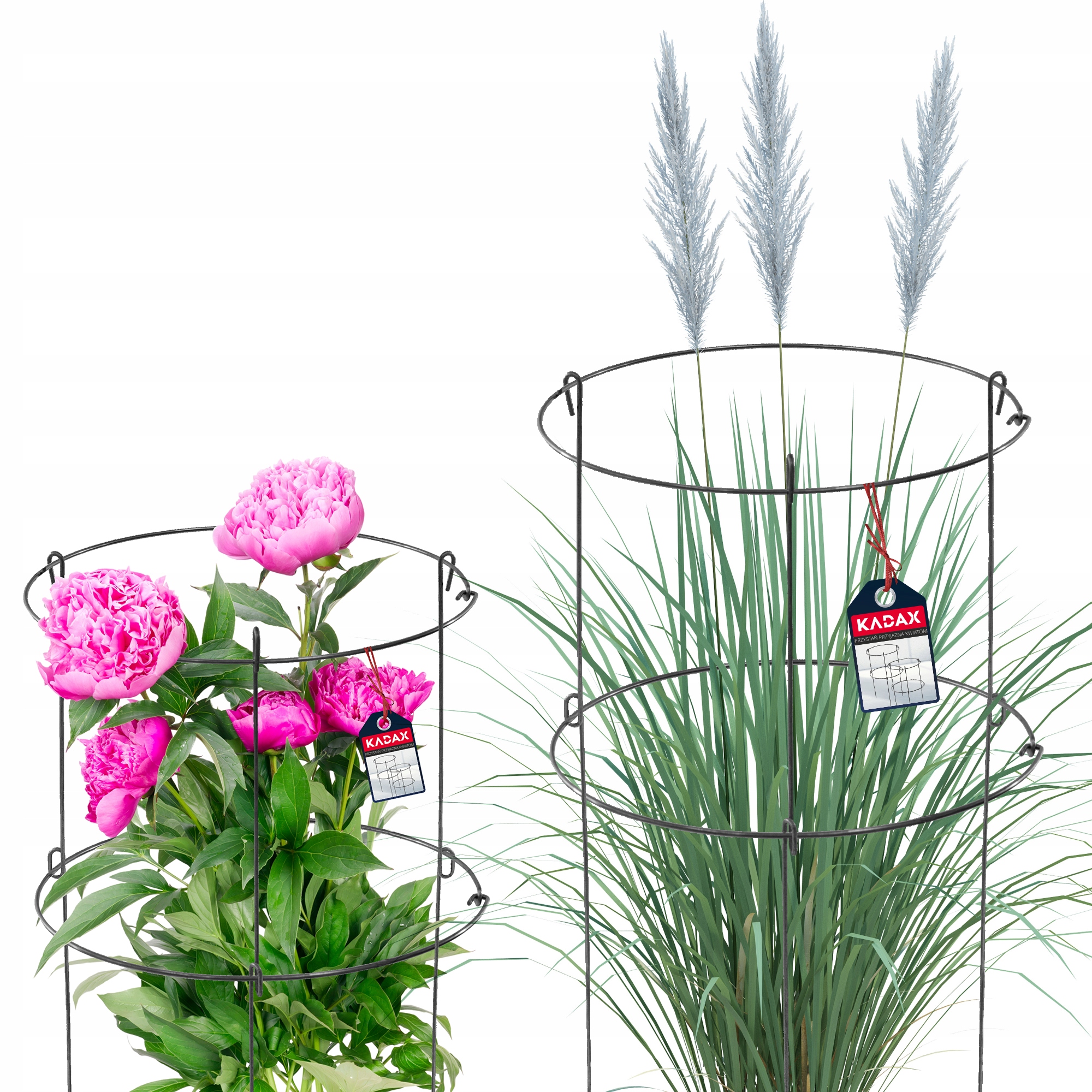 

Podpora Do Roślin Kwiatów Obejma Podpórka 60+90cm