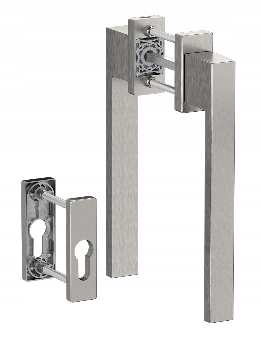 Kľučka na posuvné dvere psk/smart slide F6 inox rozety