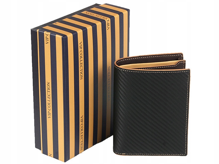 Vip Collection Elegantní Pánská Peněženka Černá Dárkové Balení