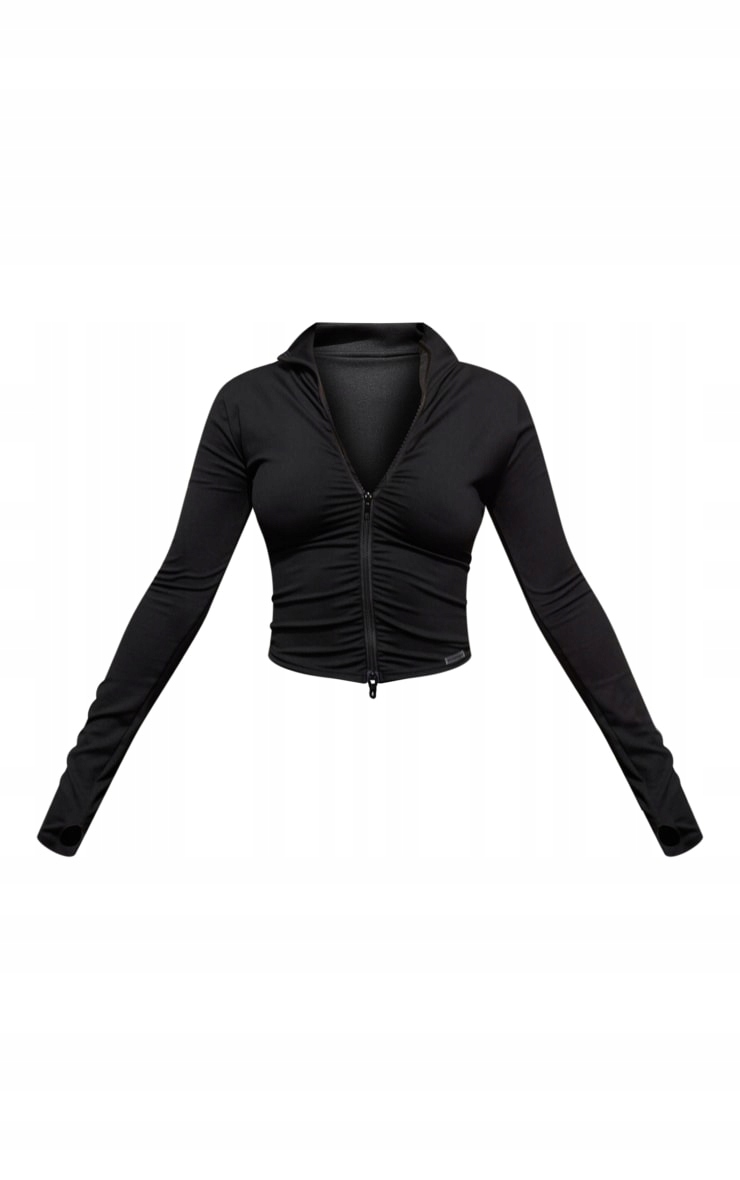 PRETTYLITTLETHING BLUZA SPORTOWA CZARNA 32 1EKA Marka Prettylittlething