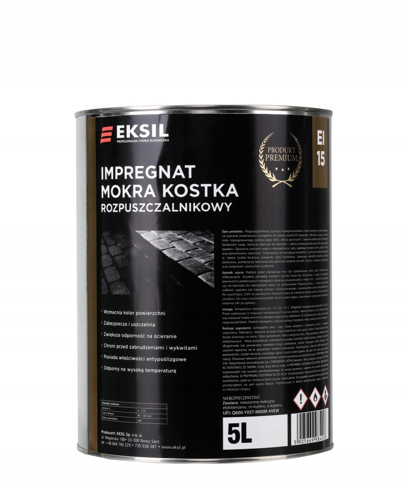 

Impregnat Eksil Premium Efekt Mokra Kostka Ei15 5L