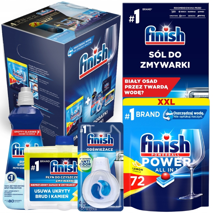

Finish Box Zestaw do Zmywarki All in One 72 XL