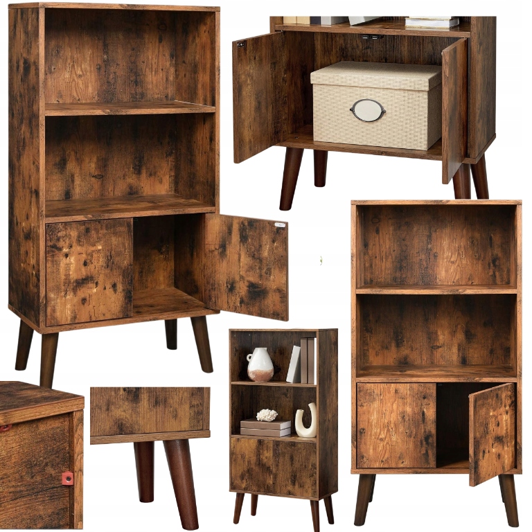 regál na víno Rustikálny Loft Vitrína na knihy Industriálna skriňa Obývacia izba