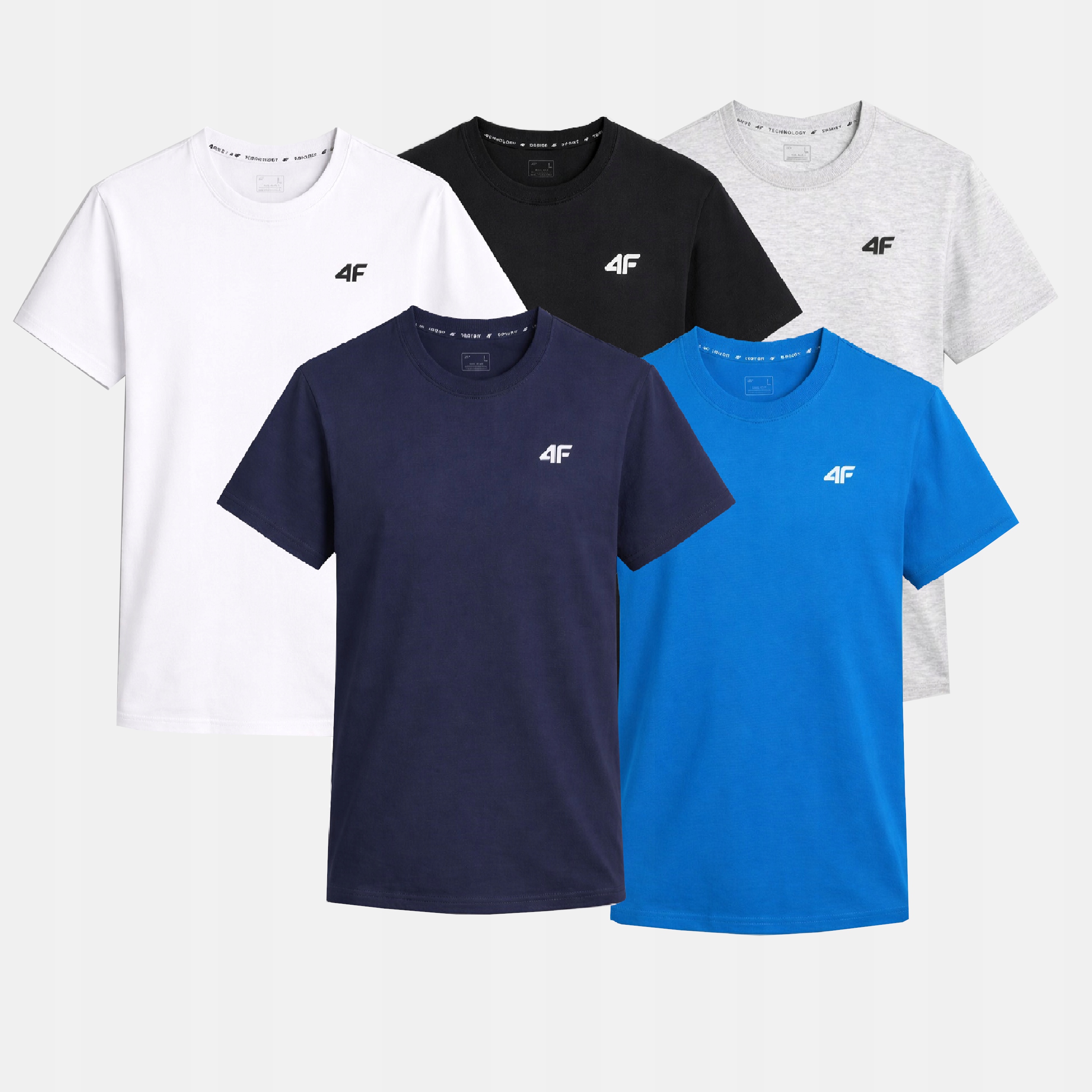 Komplet Pánských Triček 4F Sada 5 Balení Tričko S TTSHM3341