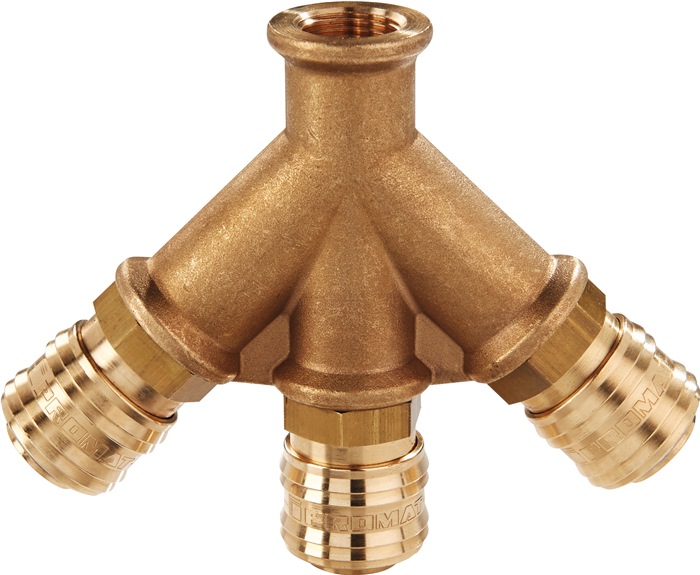 Пневматичний спліттер 3x швидкороз'ємні муфти GW 3/8