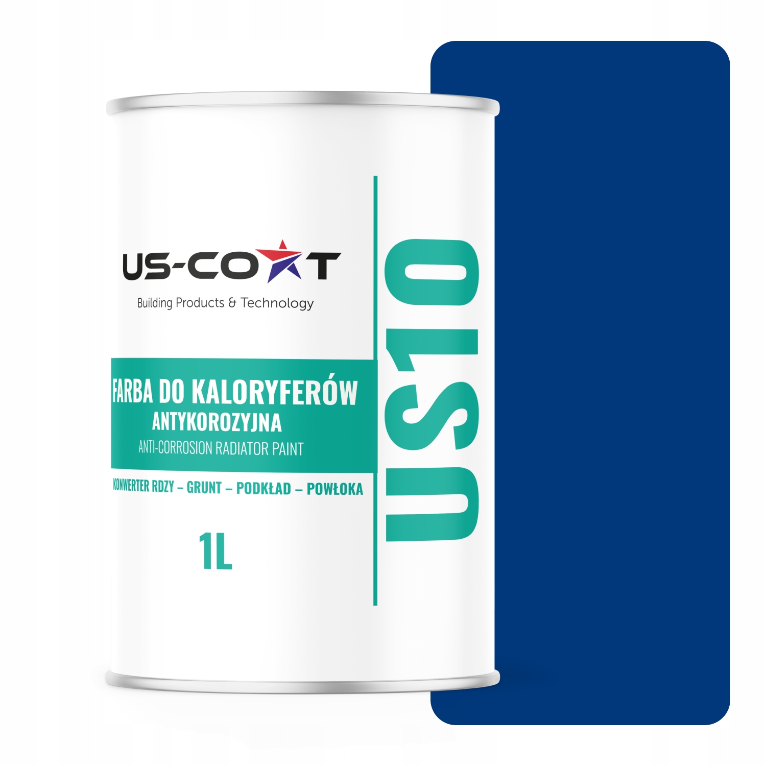 Barva pro radiátory Antikorozní Odolná 1L Ultramarínová rohož 3v1