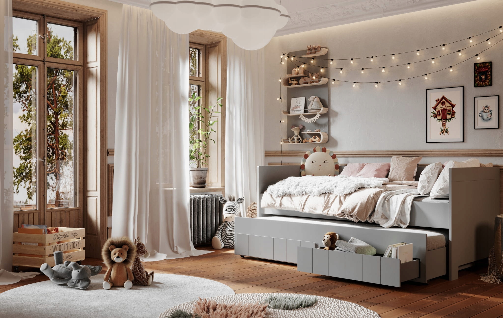 Pinio Calmo Łóżko zabudowane 200x90 Bohater brak