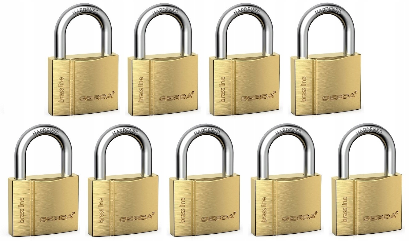 

Gerda Brass Line 9 Kłódki System Jednego Klucza 60