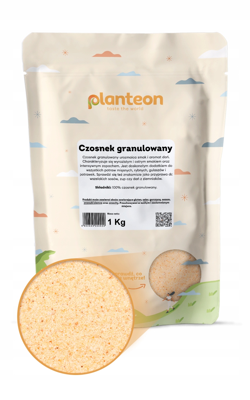 Sušený česnek granulovaný 1kg sušený aromatický přírodní aroma kvalita