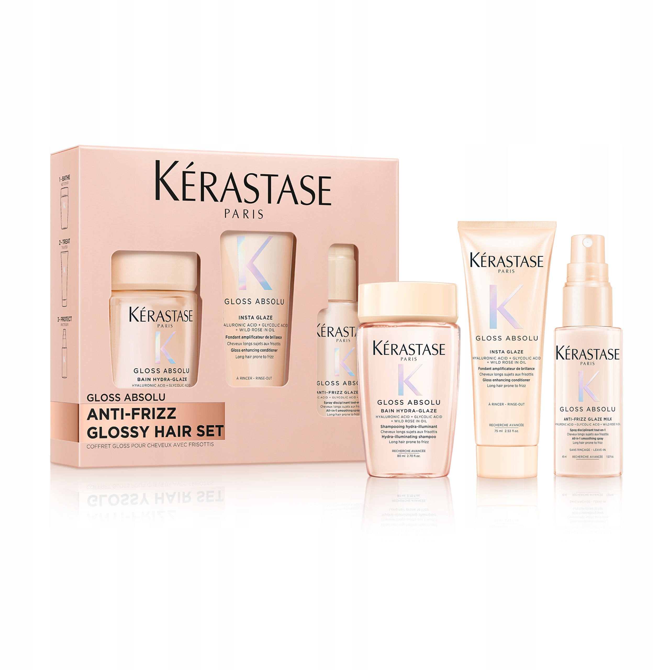 Kérastase Gloss Absolu Zestaw Nawilżający Do Włosów Puszących Się