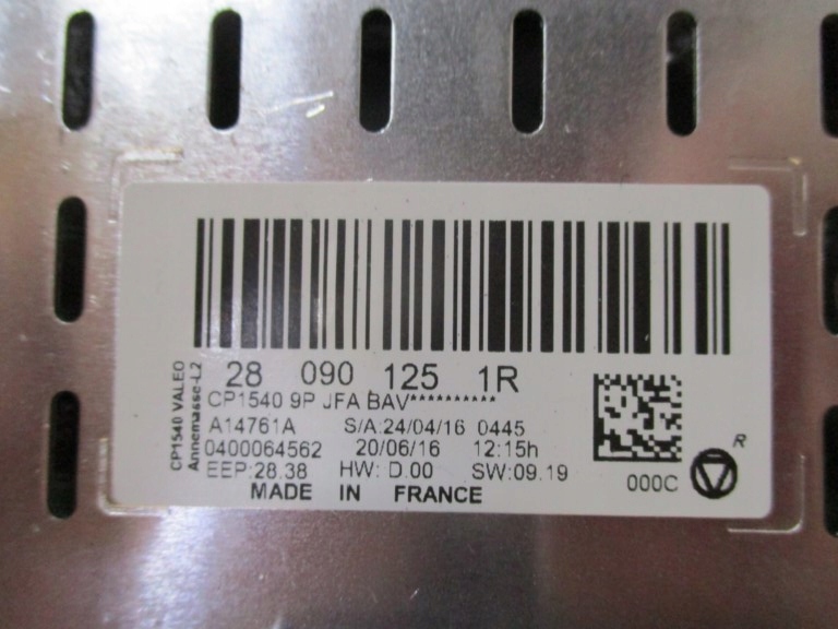 display navigation RENAULT SCENIC IV 280901251R