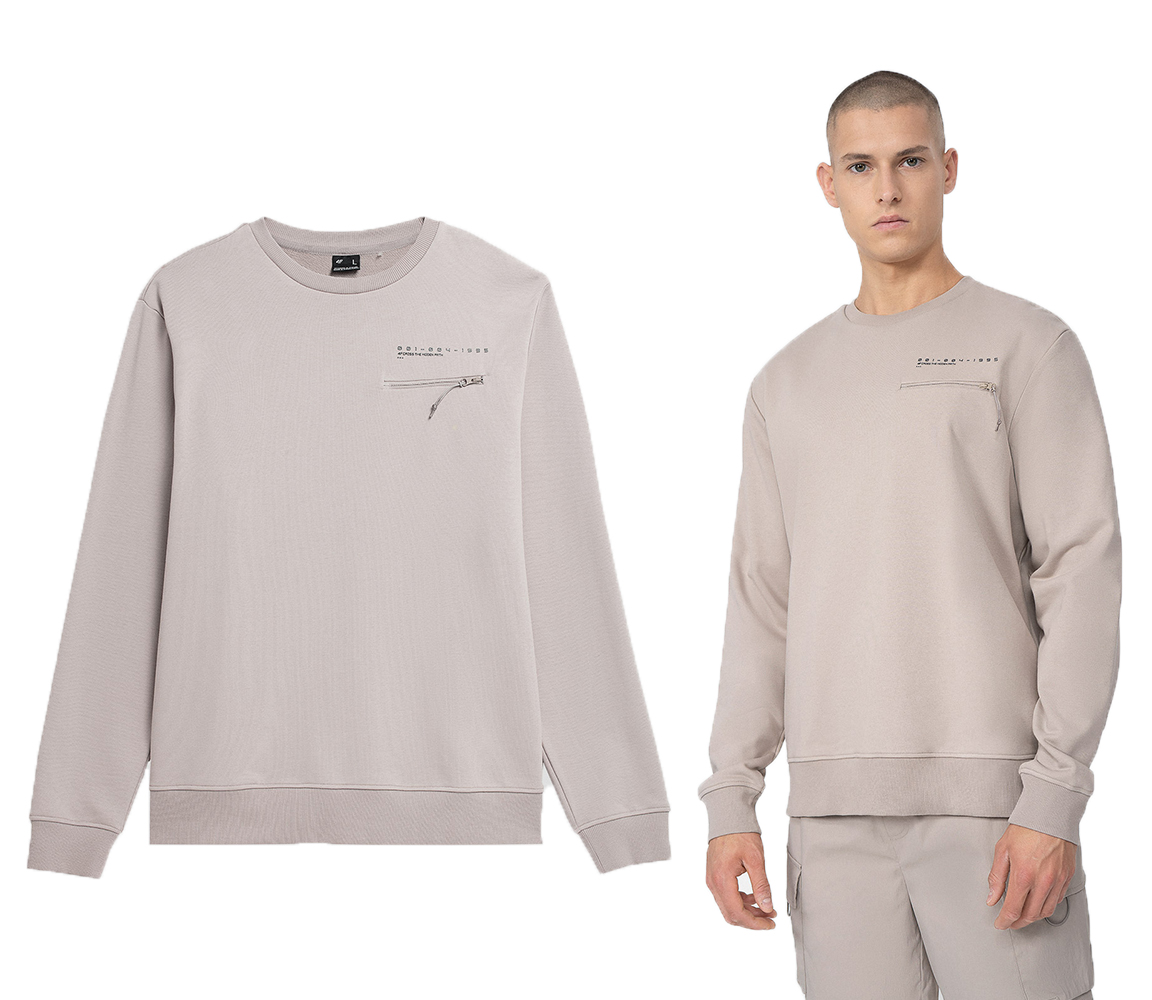 BLUZA MĘSKA 4F DRESOWA SPORTOWA BEZ KAPTURA Rozmiar XL