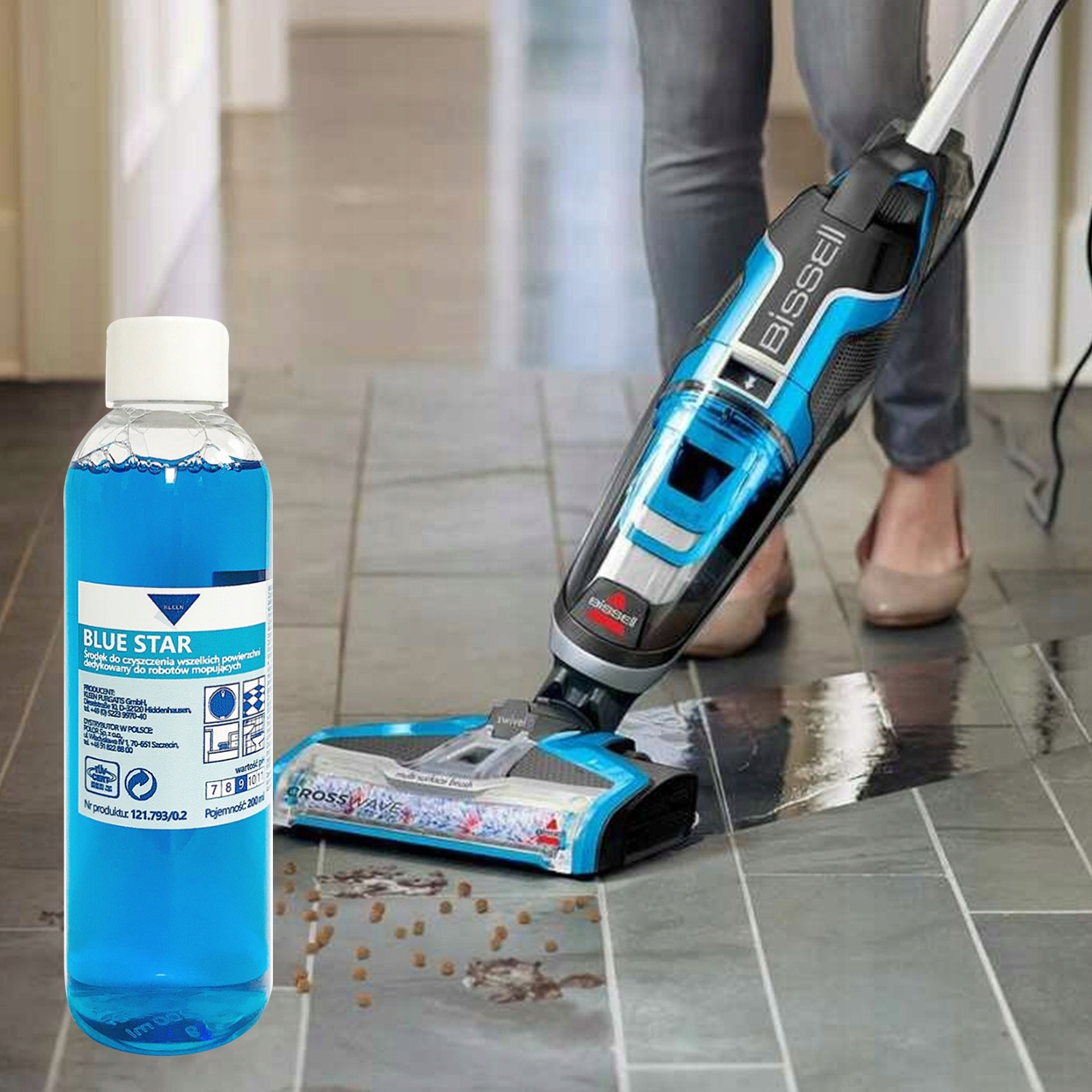 Zestaw płynów koncentratów myjący do robotów mopujących Kleen Blue Star Pojemność 0.4 l