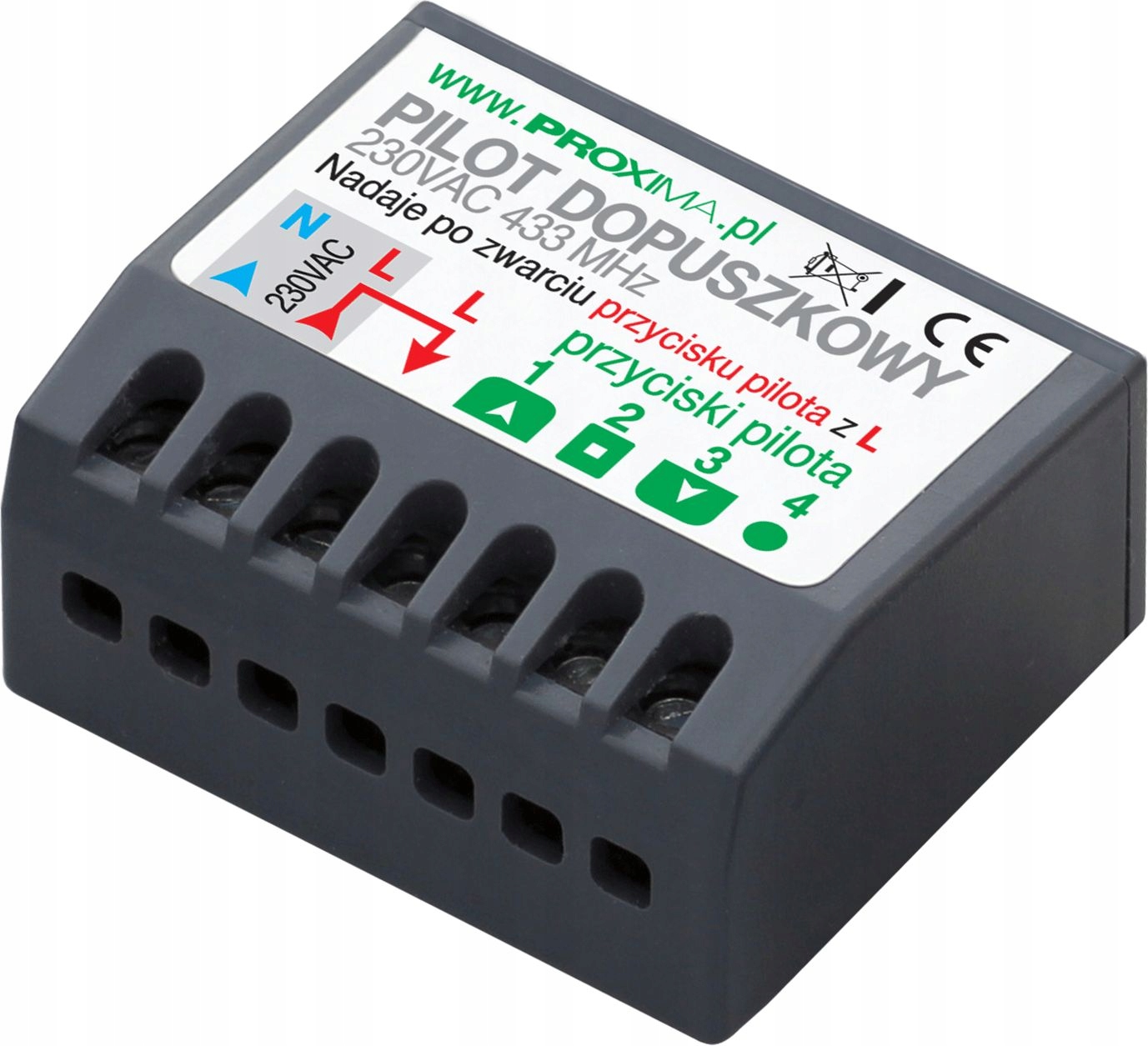 Aprimatic diaľkový ovládač plechový PD230 230V náhrada