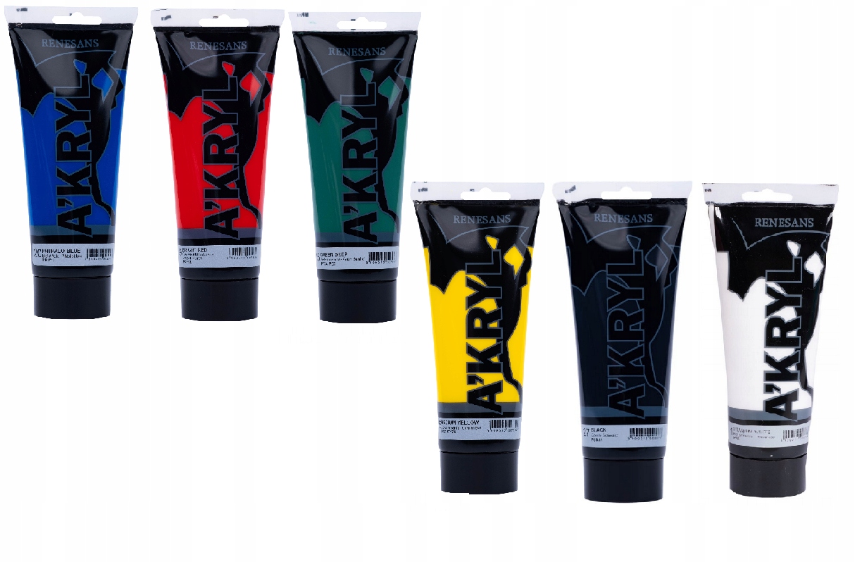 Sada akrylových barev 6x200ml (základní) Renesans