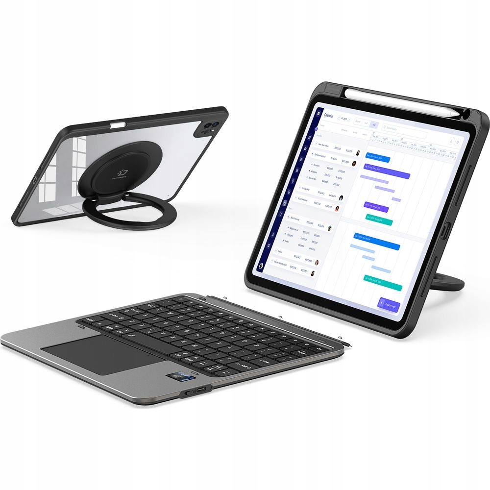 Pouzdro s klávesnicí Dux Ducis pro Pro 11 2020-2022, pouzdro s podstavcem