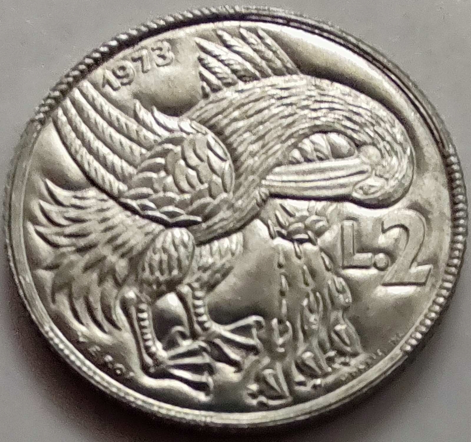 3341 - San Marino 2 liry, 1973