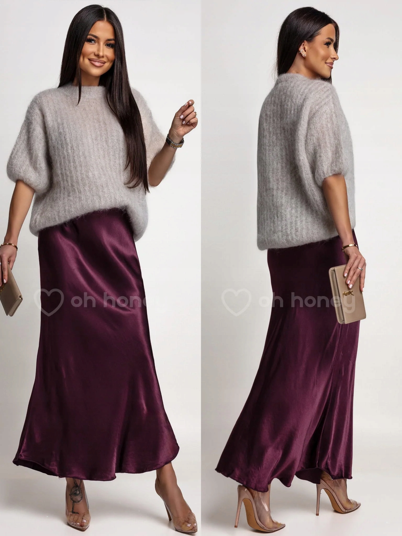 Sukně 100% viskóza Švestka Aurel Uni