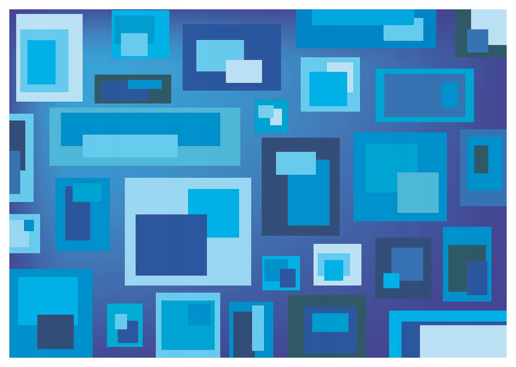 Fototapeta Abstraktní modré geometrické obdélníky 416x254 lepidlo