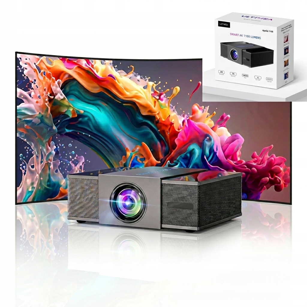 Projektorový projektor Ultimea Apollo P60 WiFi Full Hd 900 Ansi Reproduktory