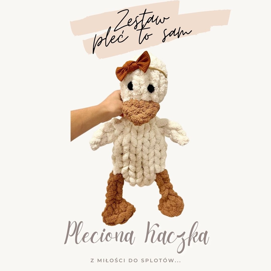 Diy Sada pletený plyšák bez háčkování a drátků