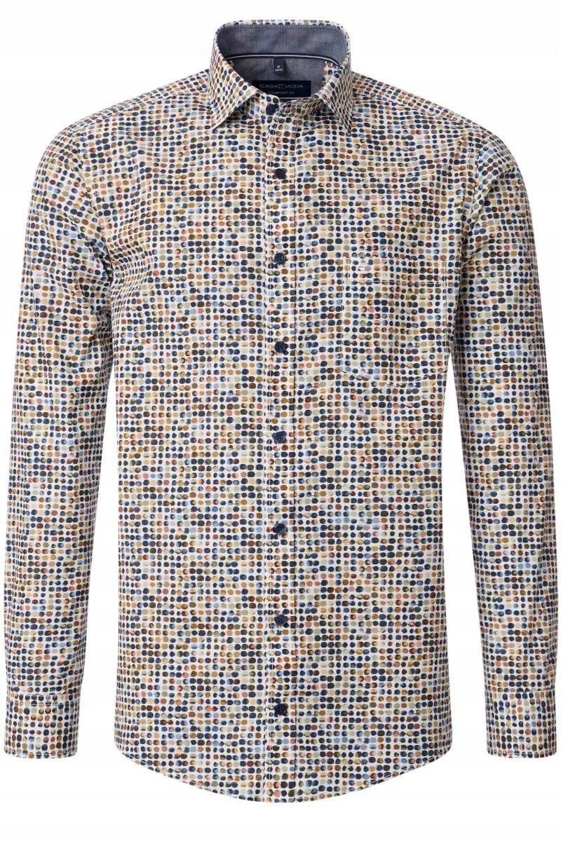 Casa Moda Velká Košile Ve Vzoru, Velké Velikosti, 3XL