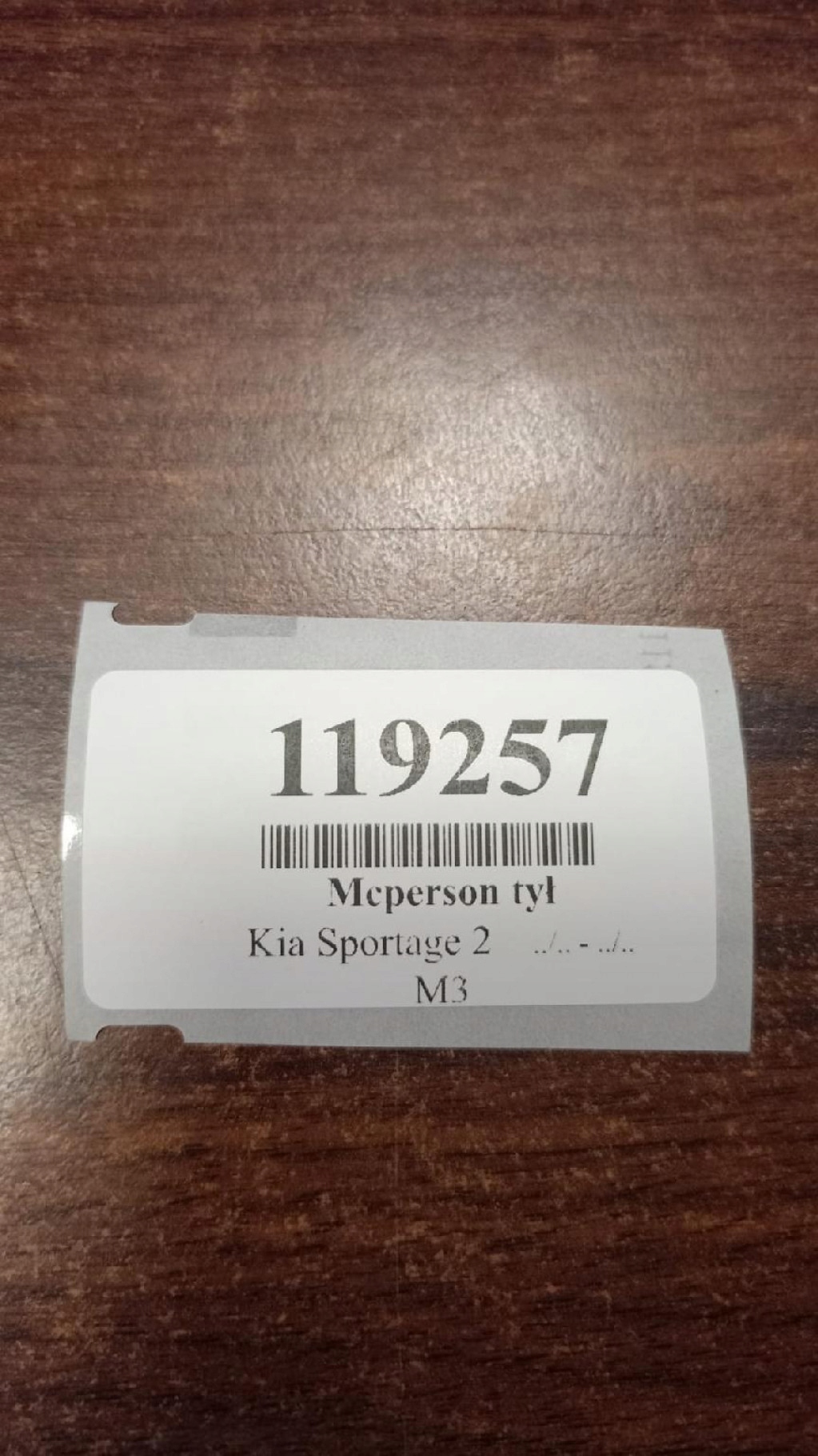 KIA SPORTAGE II 2.0 CRDI McPherson right rear part