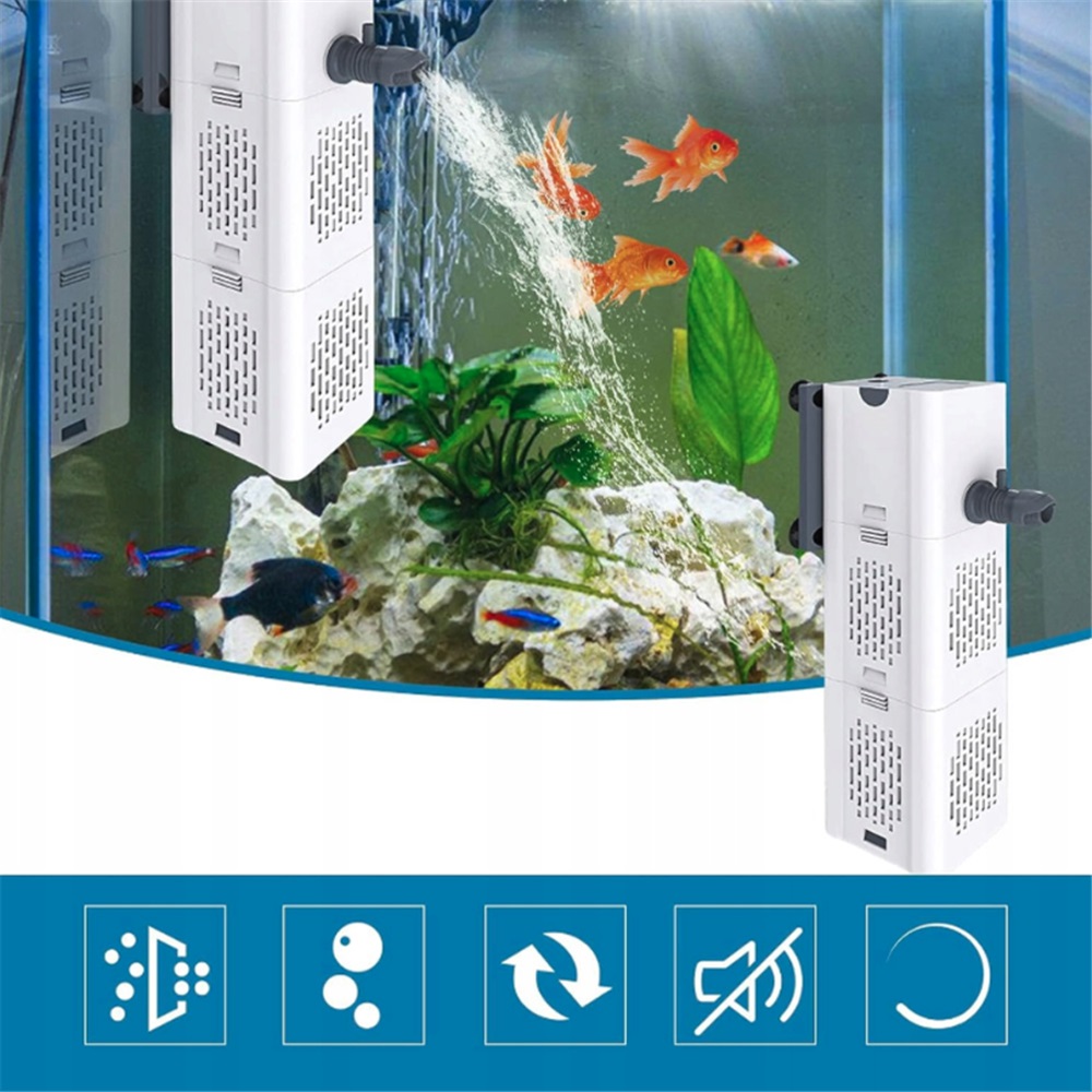 Čerpadlo Do Akvária, 6W 500 L/h Pro Nádrže 35-80 L, 3 Režimy Provozu