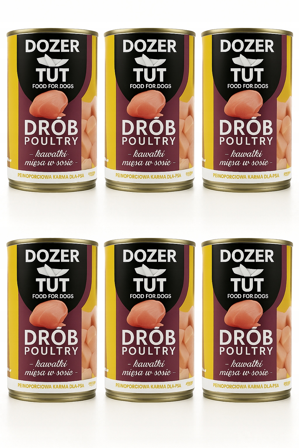 Levně Dozer Tut 400 g vlhké krmivo pro psy bohaté na drůbež 415 g