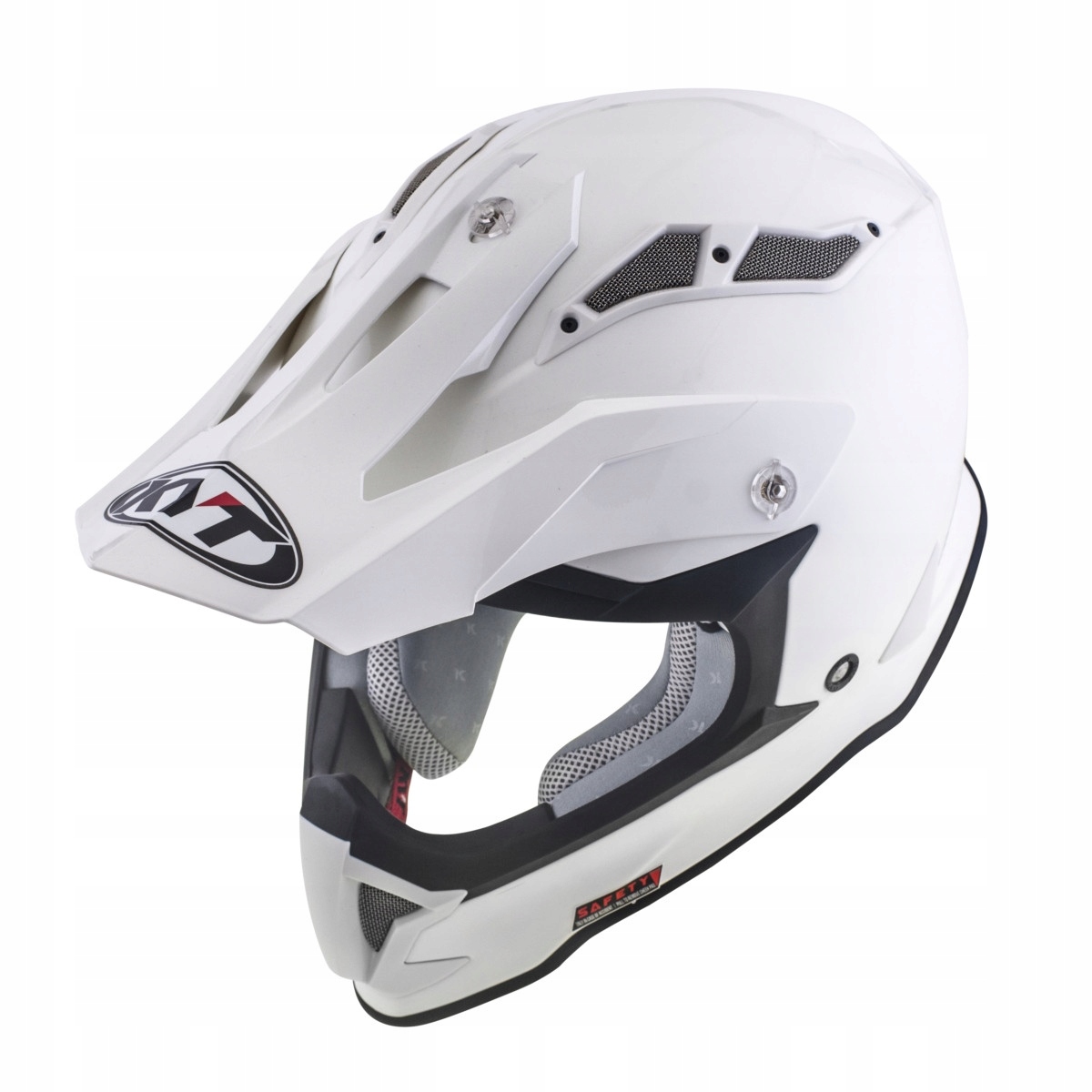 Motocyklová prilba Kyt Strike Eagle biela 2XL