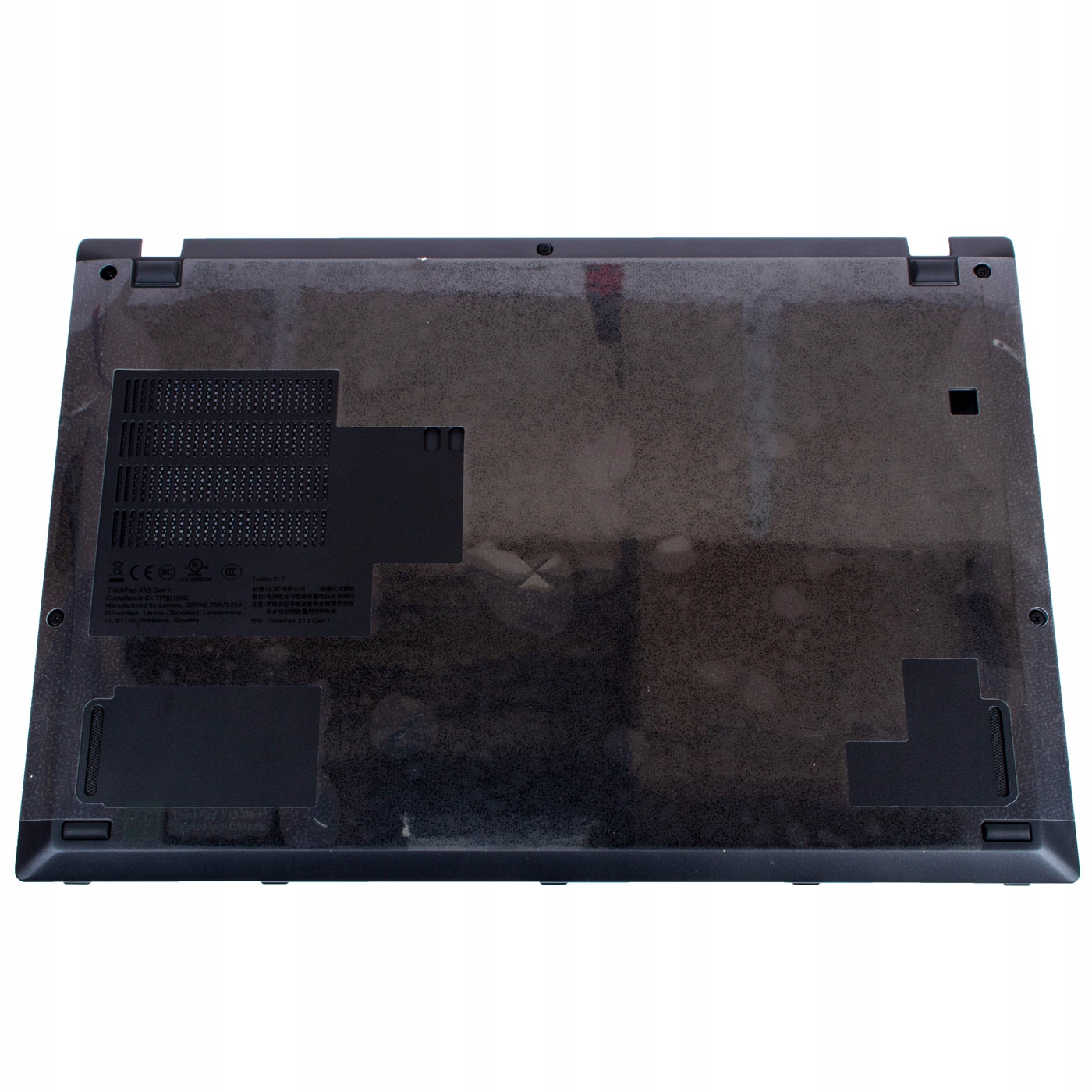 Spodní kryt Lenovo ThinkPad X13 1 generace base cover černý 5CB0S95426