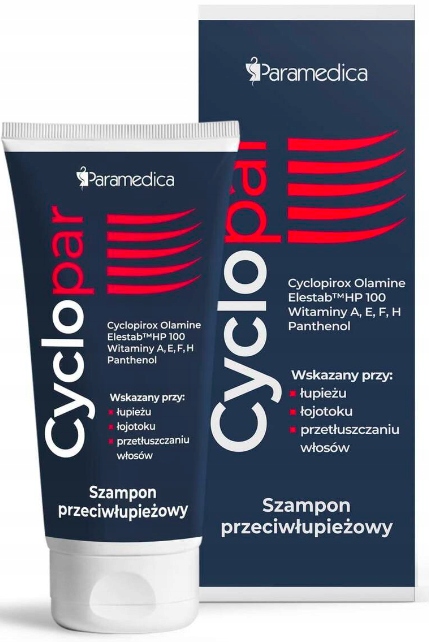 

Cyclopar szampon przeciwłupieżowy Paramedica 150 g