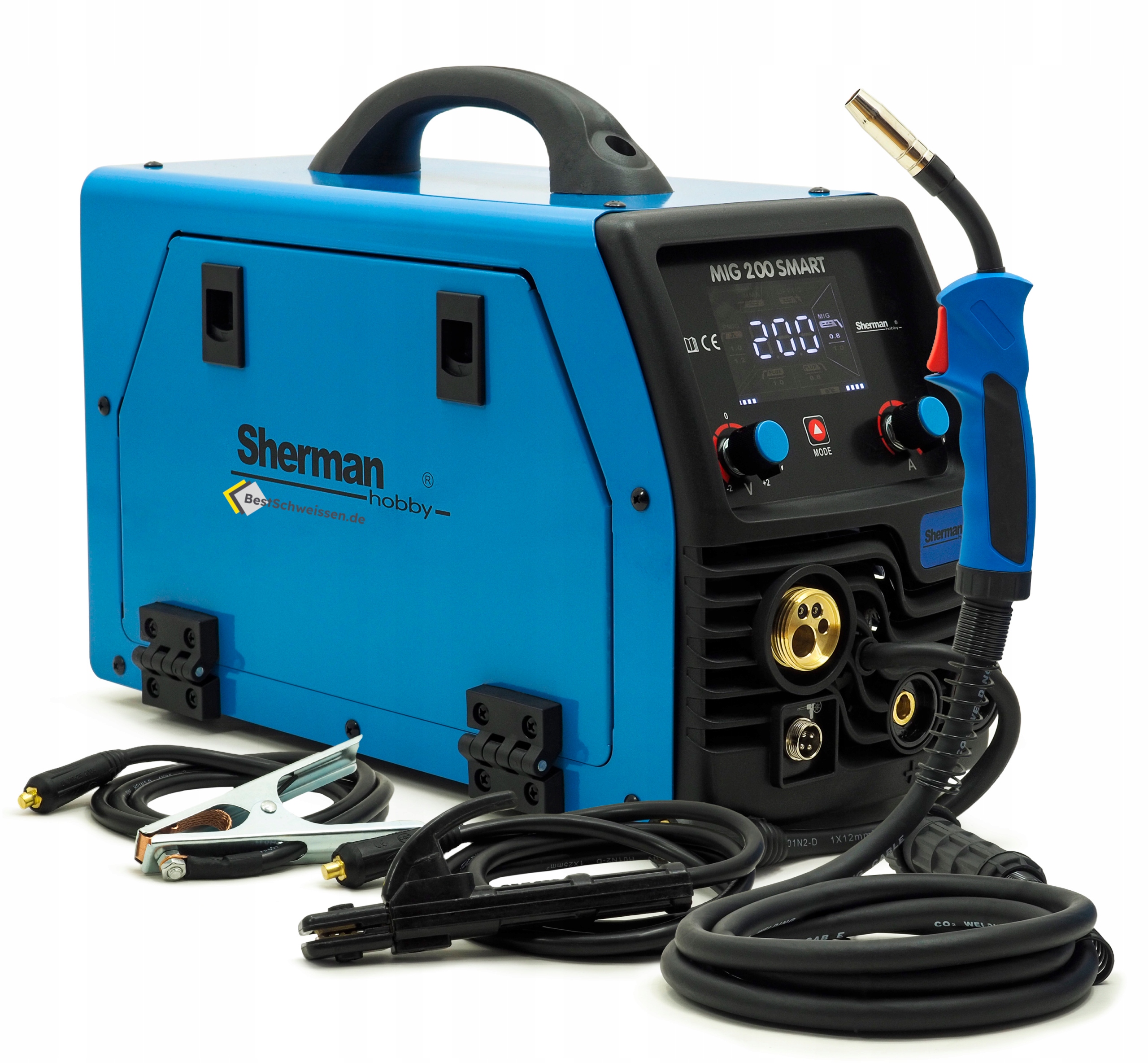 Spawarka Półautomat Sherman Mig 200 Smart Synergia Mig 200A Mig/mag