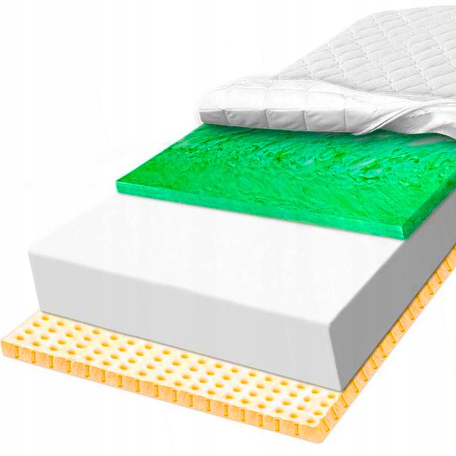 Mäkký penový matrac H1 80x160, pružný s latexom, priedušný, 12 cm