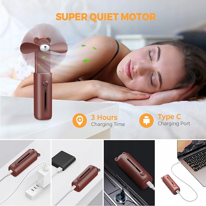 Wentylator mini Acryee BRĄZOWY (686) Marka inna