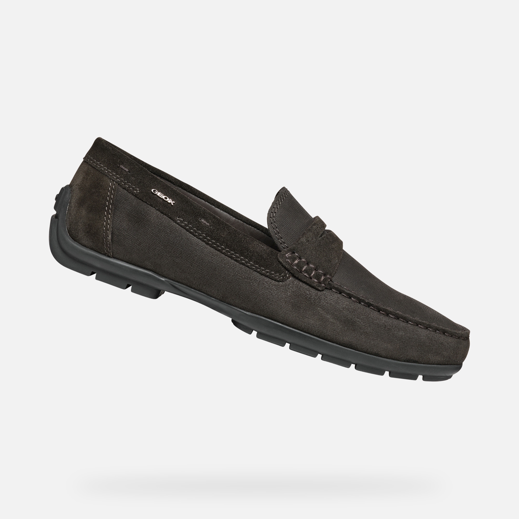 Hnědé pánské mokasíny Geox Moner 2Fit