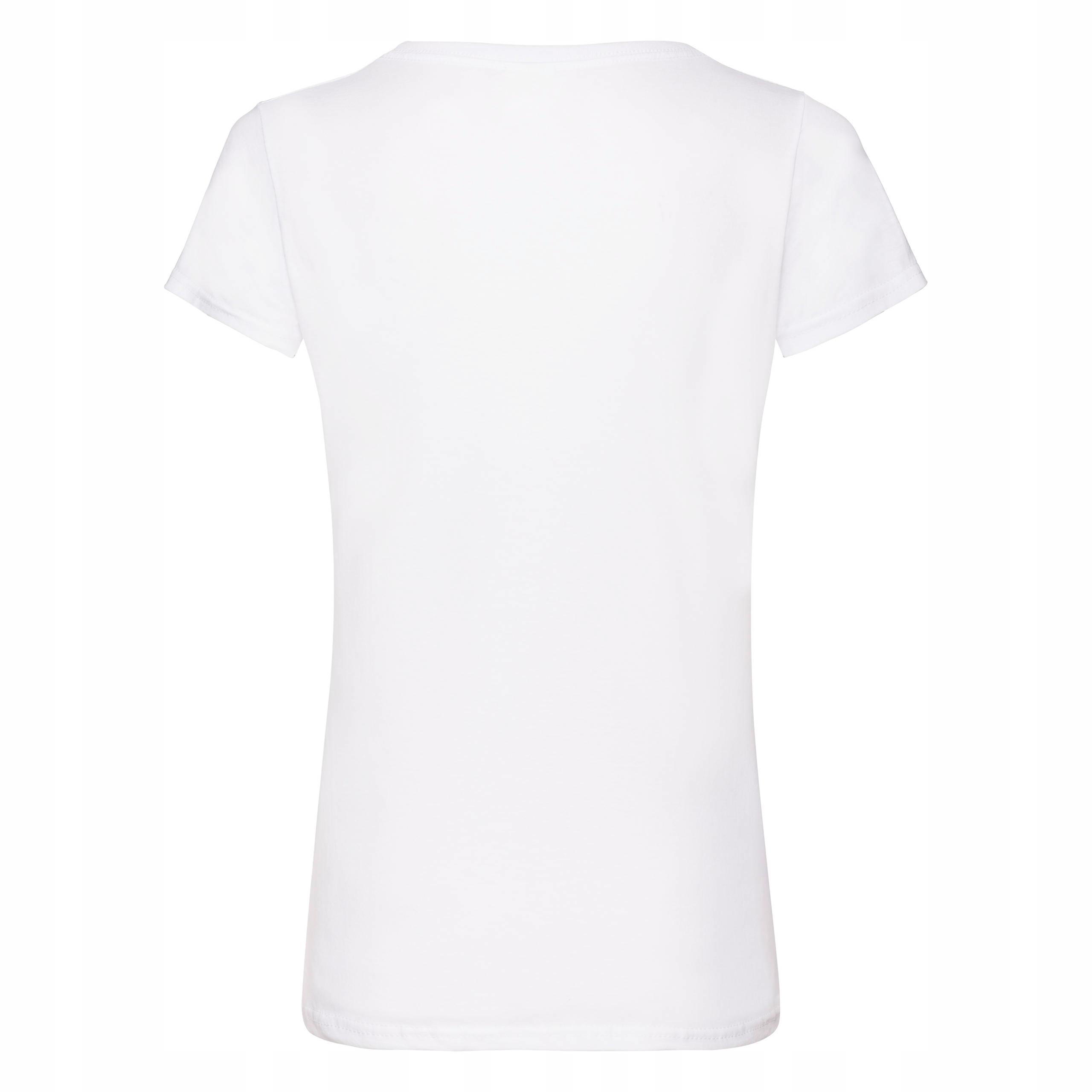 DAMSKA KOSZULKA W SEREK MODNA FRUIT BIALA XXL Model Ladies v-neck